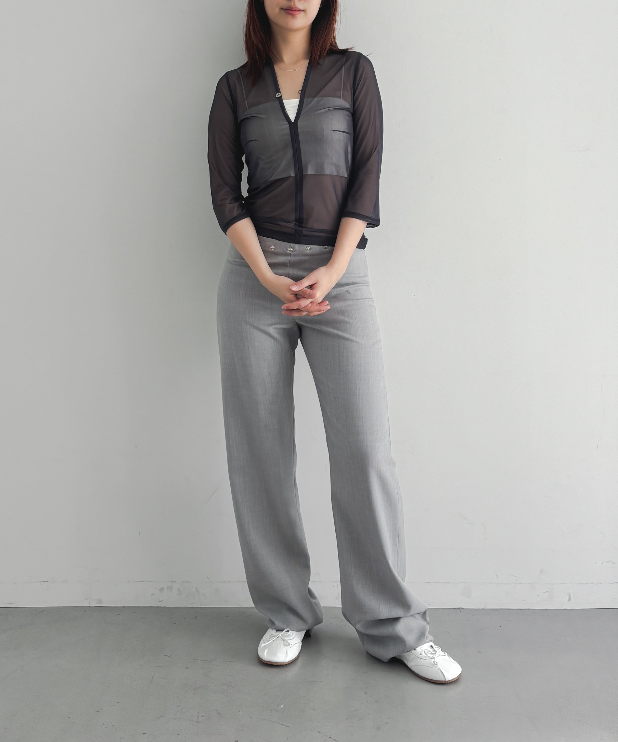 ULIKASANCTUS Nape mesh top "MIDNIGHT"