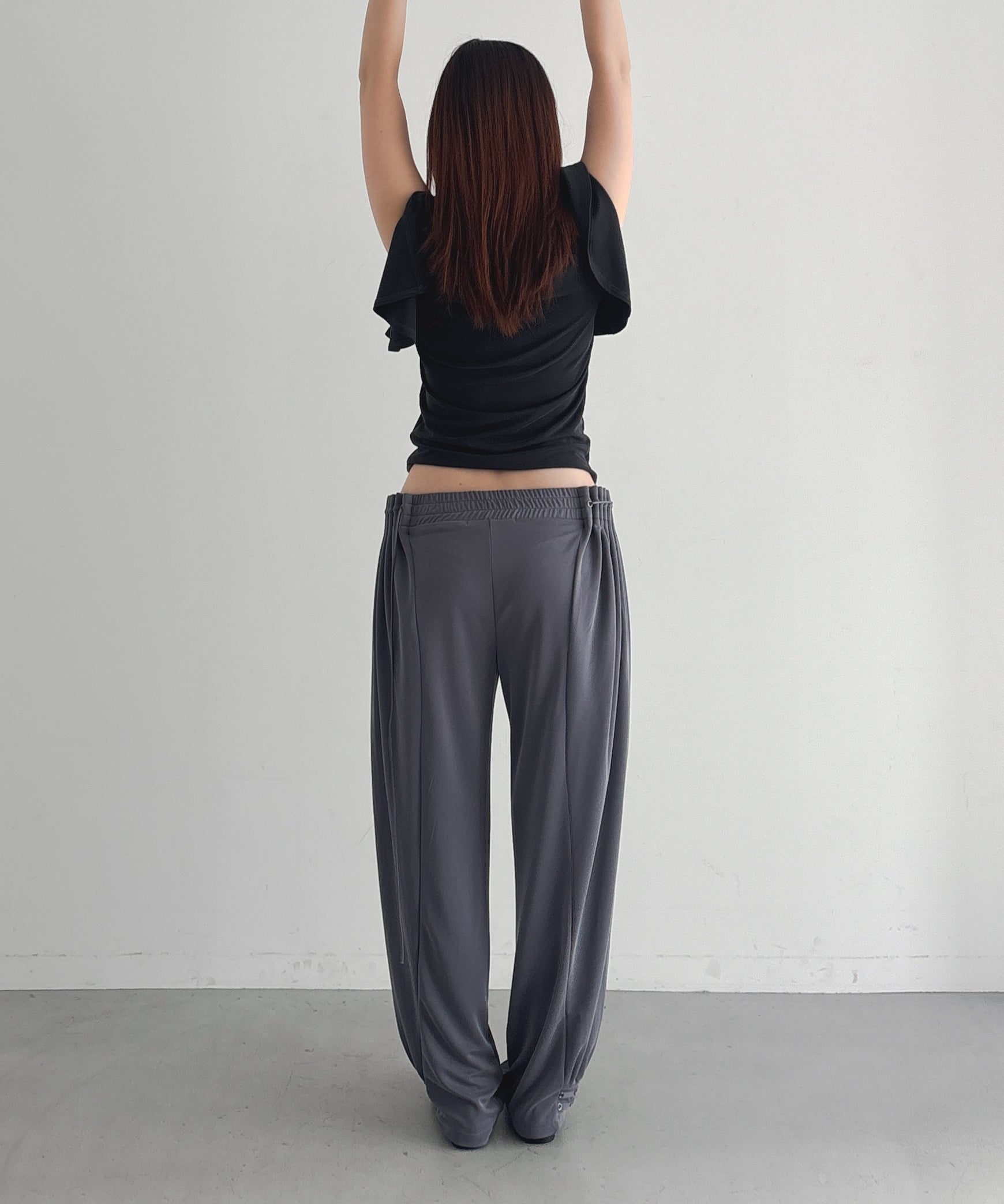 ULIKASANCTUS Curtain jogger pants "VINTAGE BLUE"