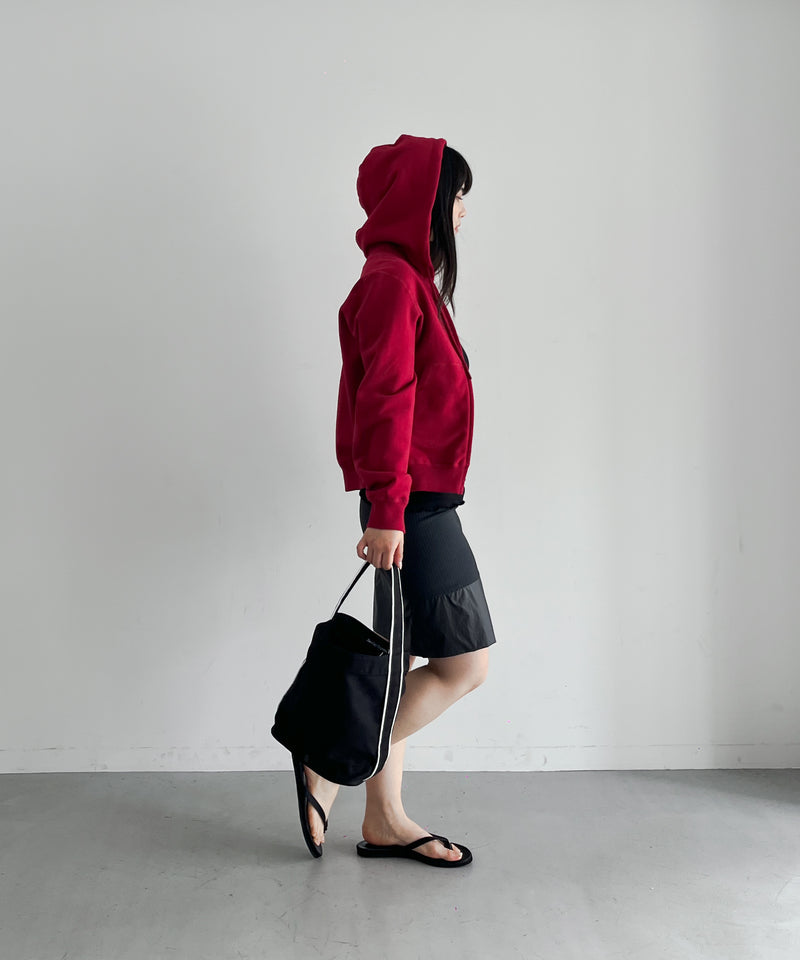 Fax Copy Express Studio contour line bucket bag "BLACK"