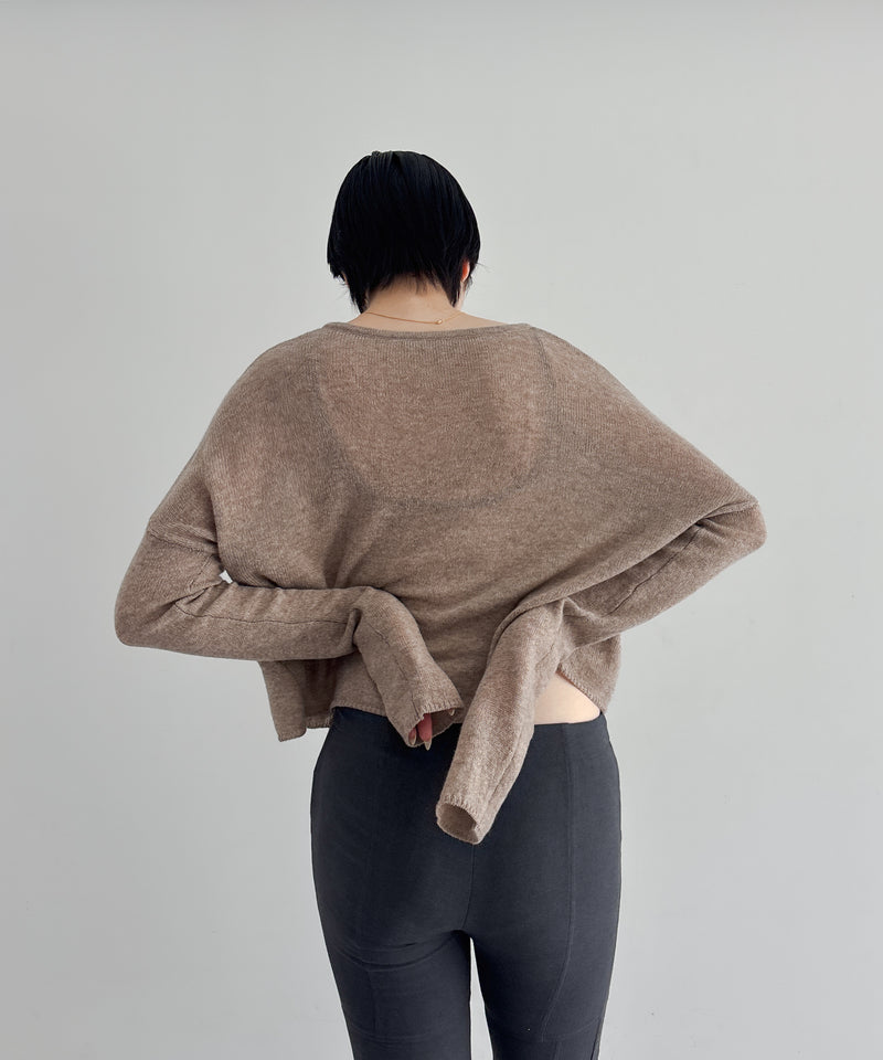 Fax Copy Express Afternoon stretch off-shoulder wrap "LEMON GREEN"