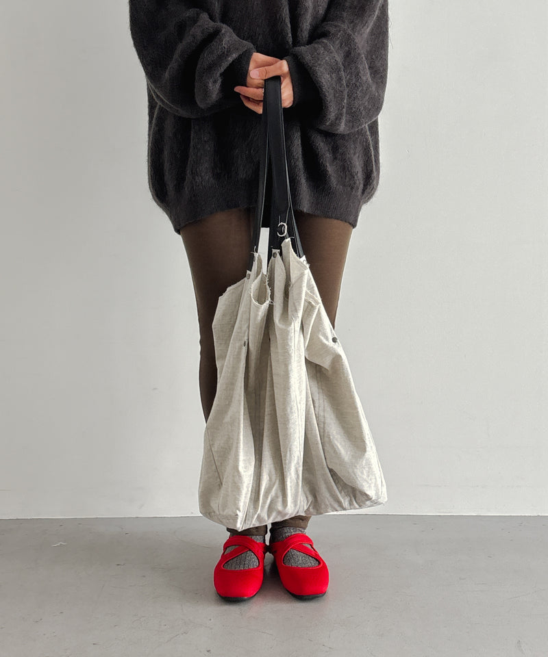 ULIKASANCTUS Four handle bag "NATURAL"