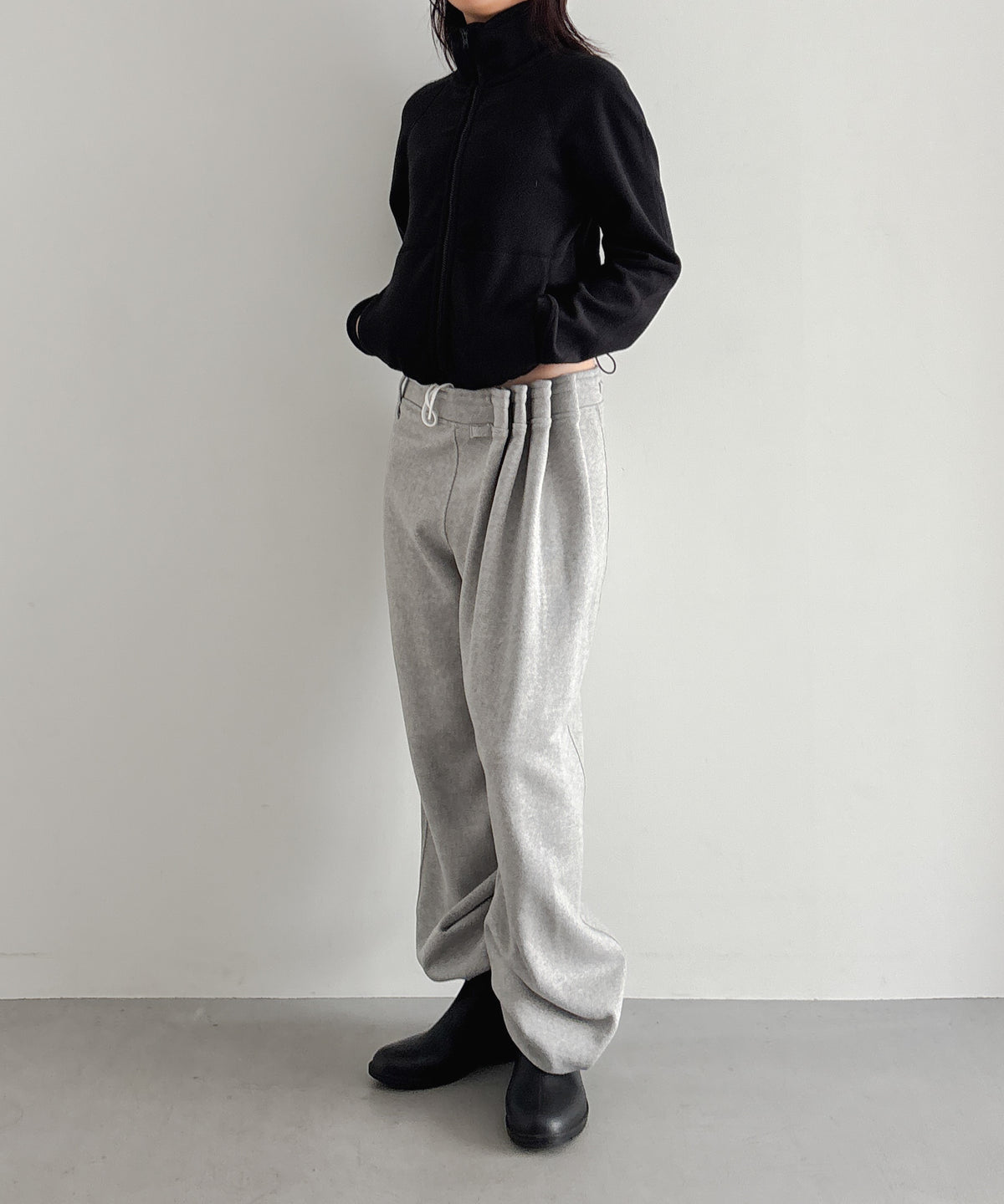 ULIKASANCTUS Curtain jersey pants "BLUE"