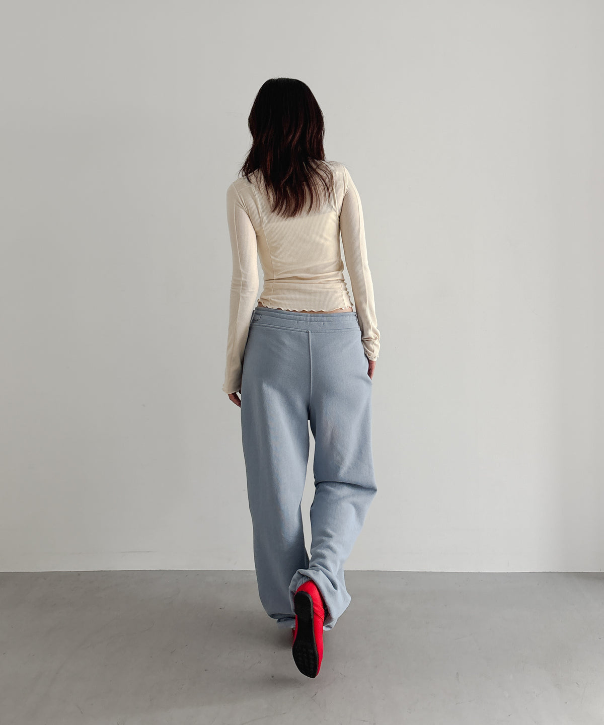 ULIKASANCTUS Curtain jersey pants "BLUE"