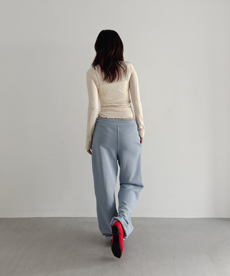 ULIKASANCTUS Curtain jersey pants "BLUE"