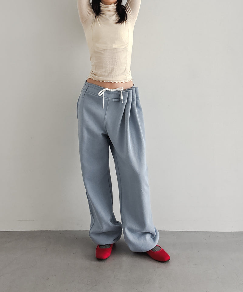 ULIKASANCTUS Curtain jersey pants "BLUE"