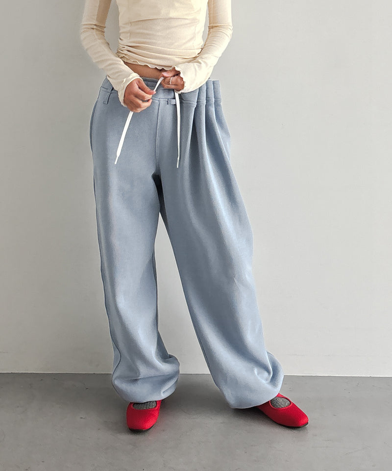 ULIKASANCTUS Curtain jersey pants "BLUE"