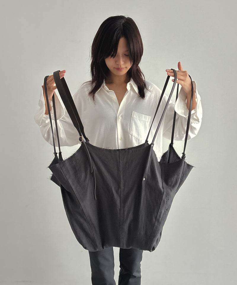 ULIKASANCTUS Four handle bag "NAVY"