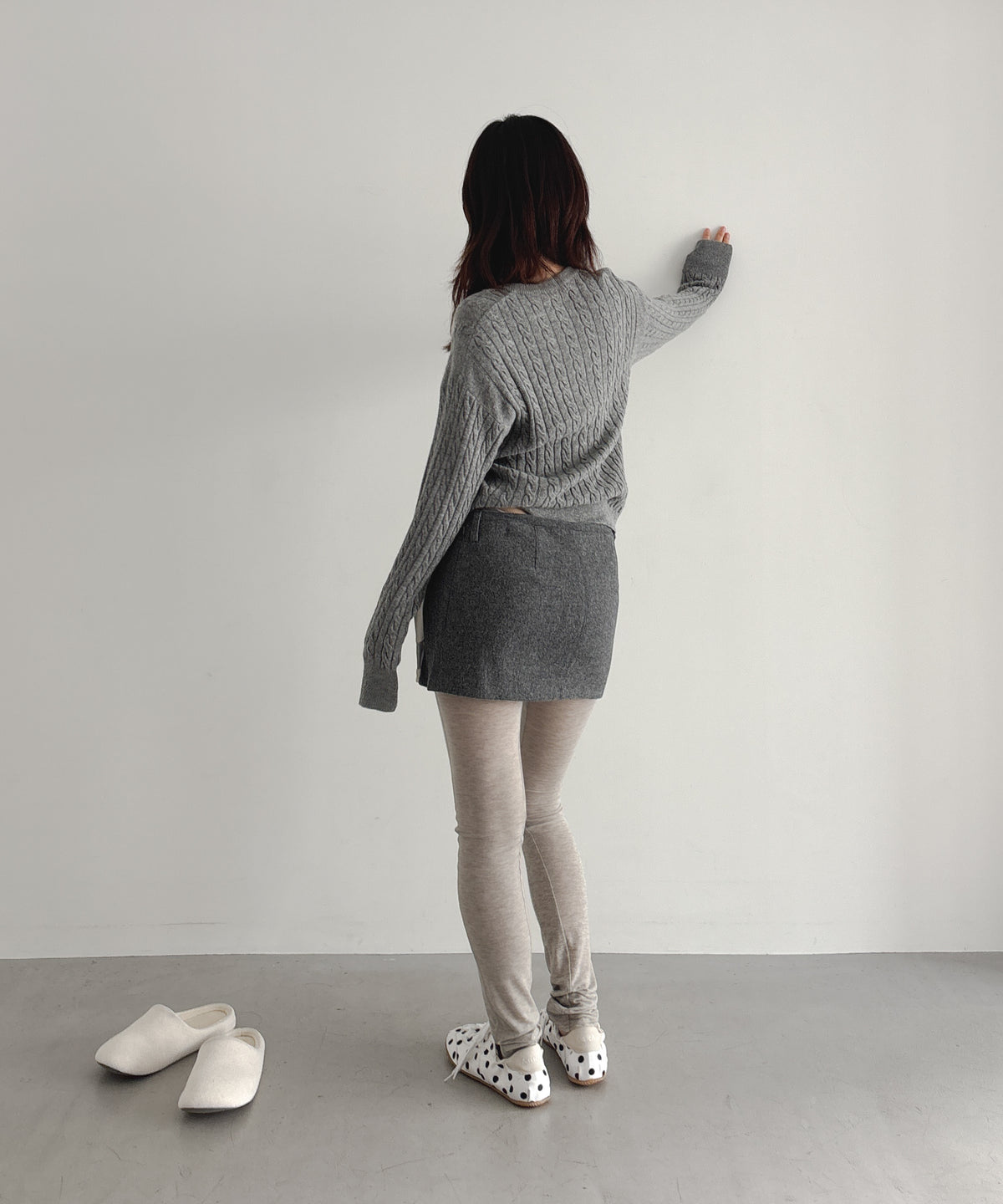 ULIKASANCTUS Panneled leggins "MELANGE GREY"