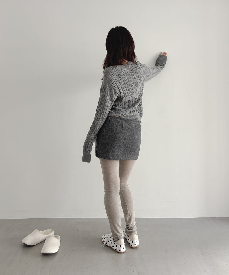 ULIKASANCTUS Panneled leggins "MELANGE GREY"