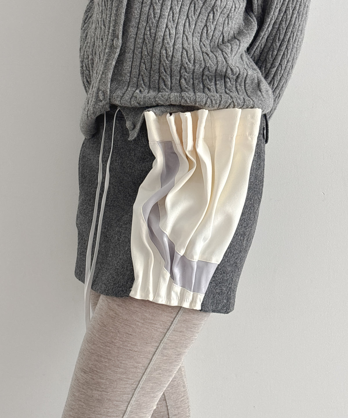 ULIKASANCTUS Panneled leggins "MELANGE GREY"