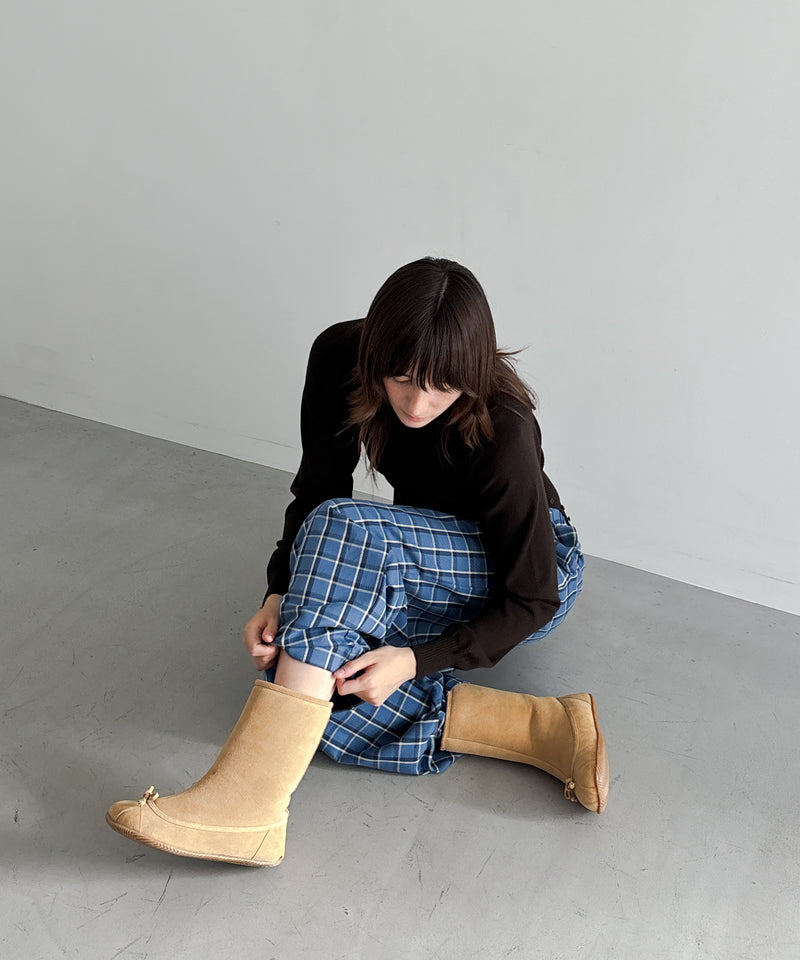 Baserange Claude pants "EUREKA PLAID"