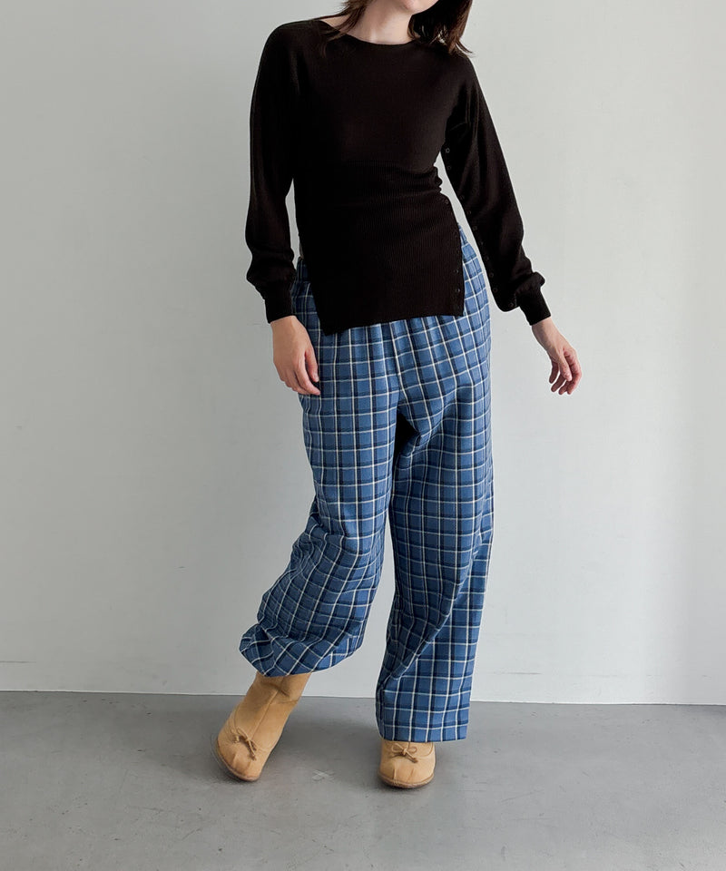 Baserange Claude pants "EUREKA PLAID"