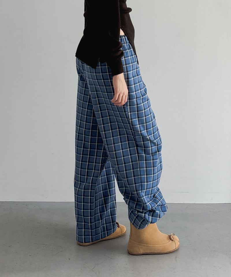 Baserange Claude pants "EUREKA PLAID"