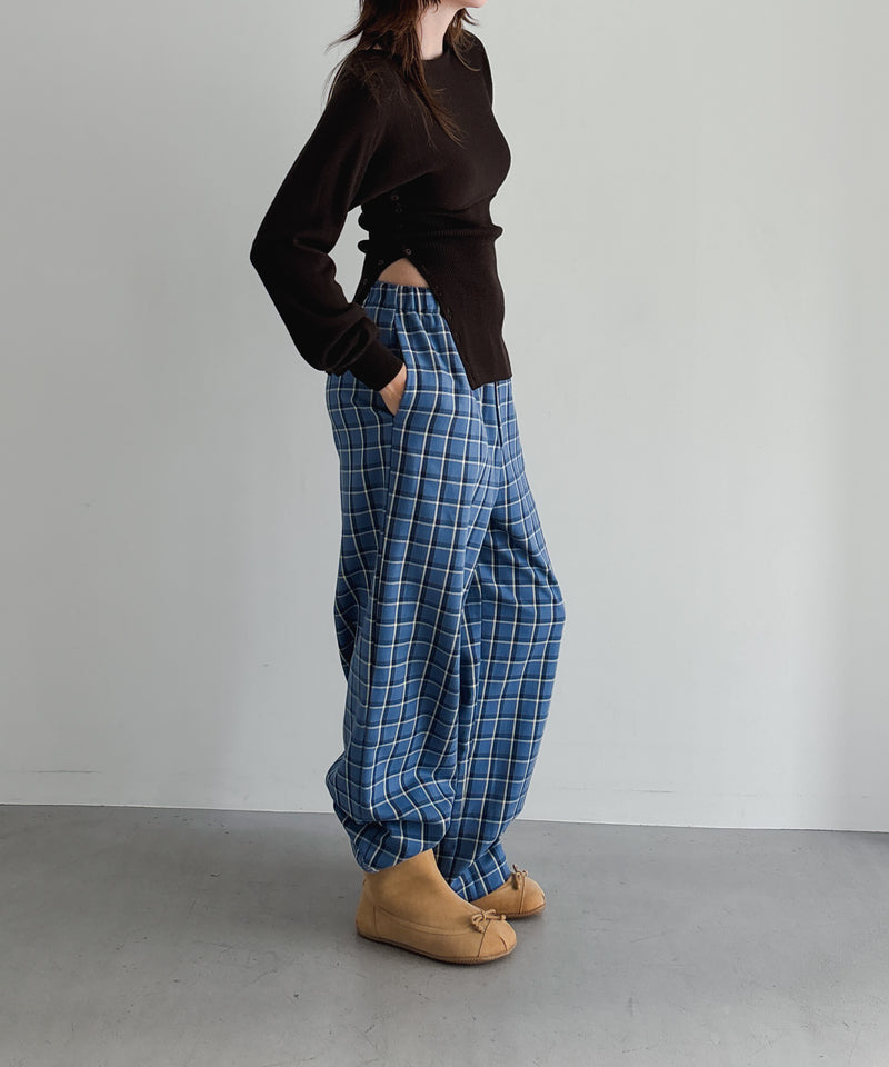 Baserange Claude pants "EUREKA PLAID"