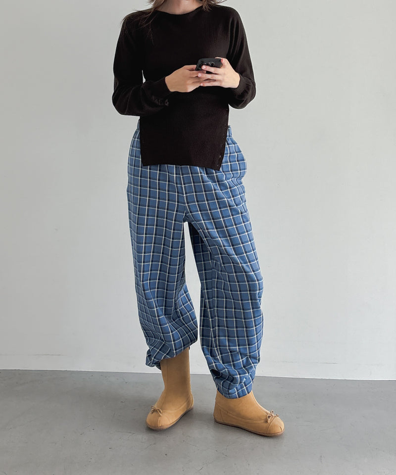 Baserange Claude pants "EUREKA PLAID"
