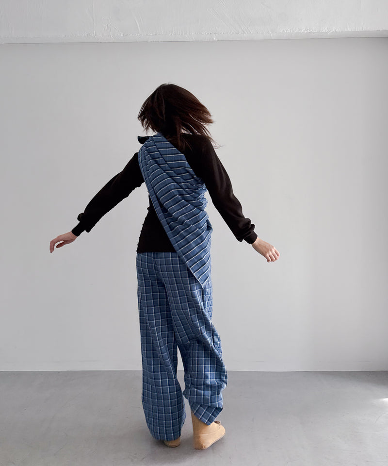 Baserange Snell scarf "EUREKA PLAID"