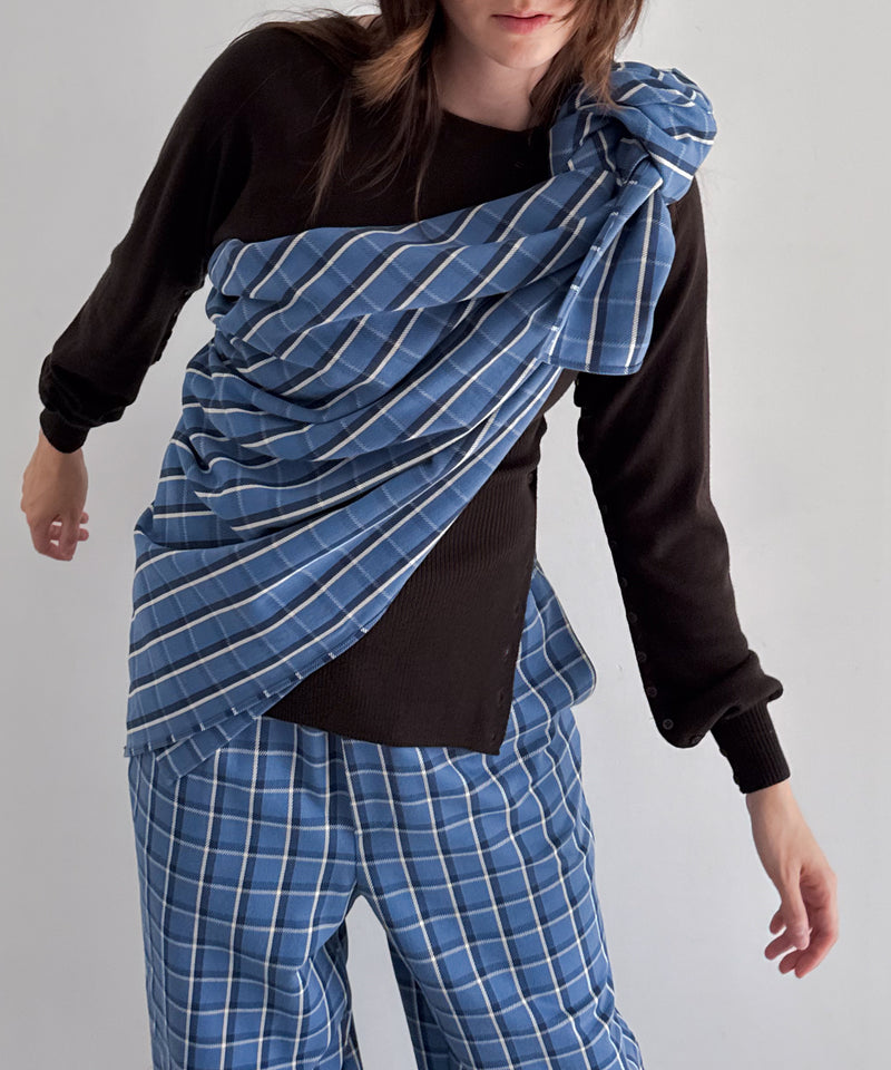 Baserange Snell scarf "EUREKA PLAID"