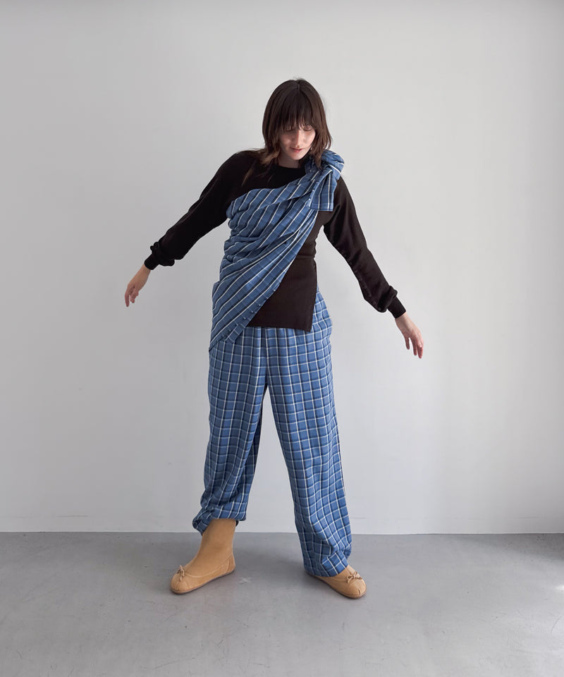 Baserange Snell scarf "EUREKA PLAID"