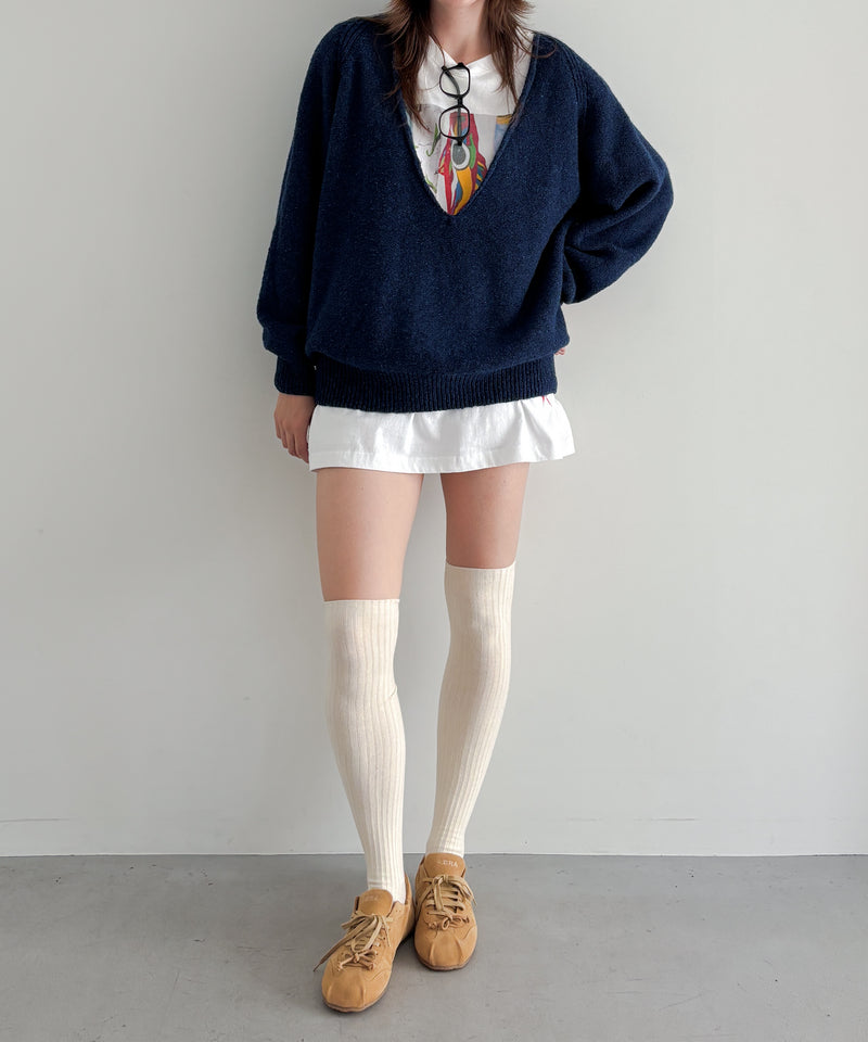 Baserange Soar v neck "CAP NORD BLUE"