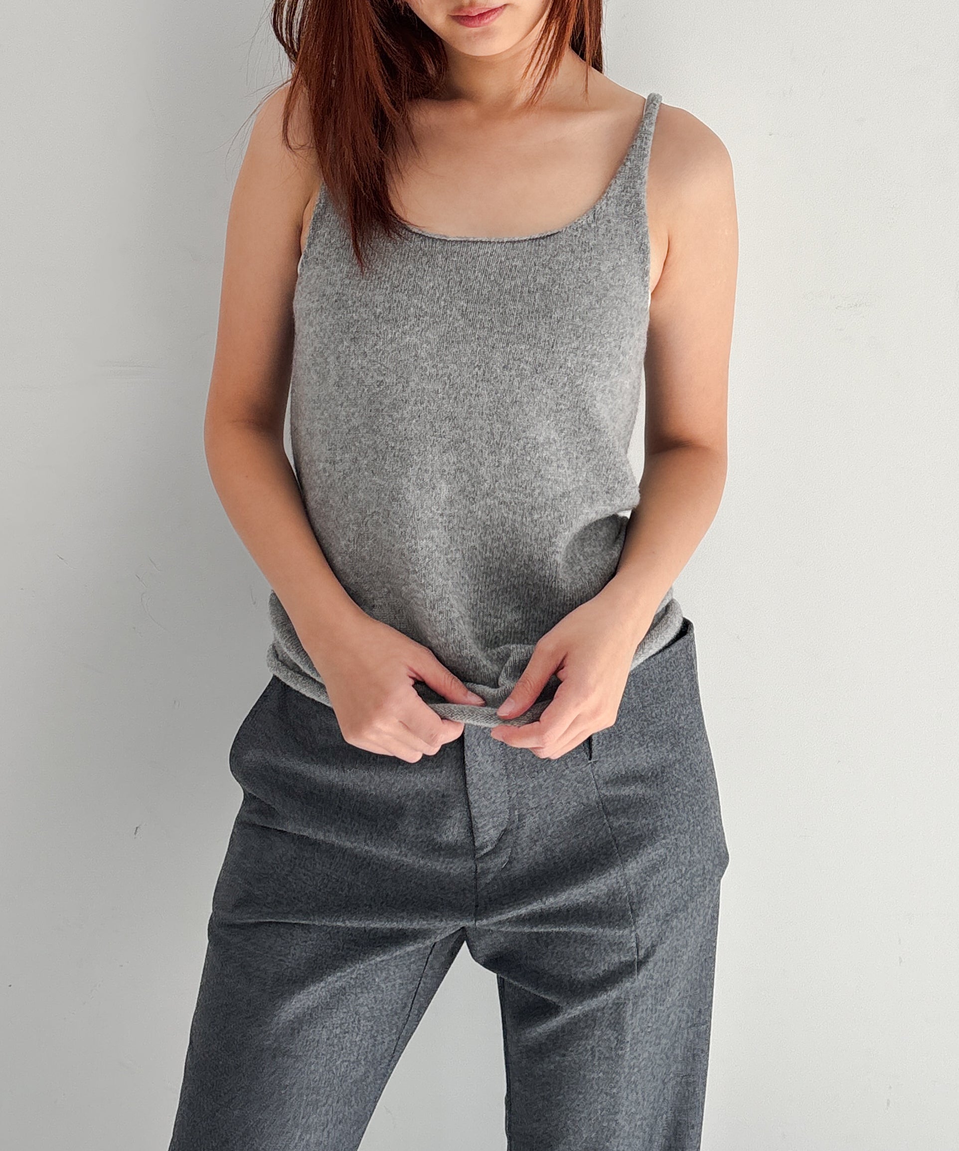 Baserange Rim Tank "GREY MELANGE"