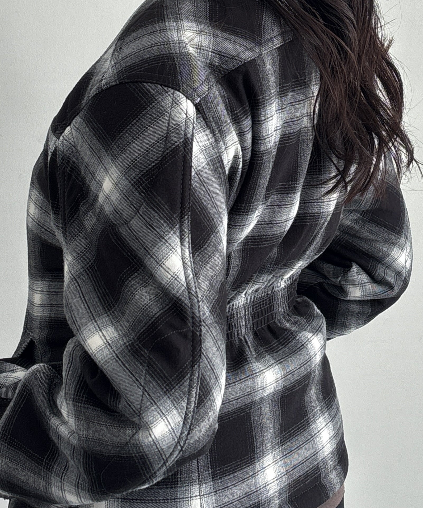 LOADINGROOM Padded shirt jacket "BLACK"