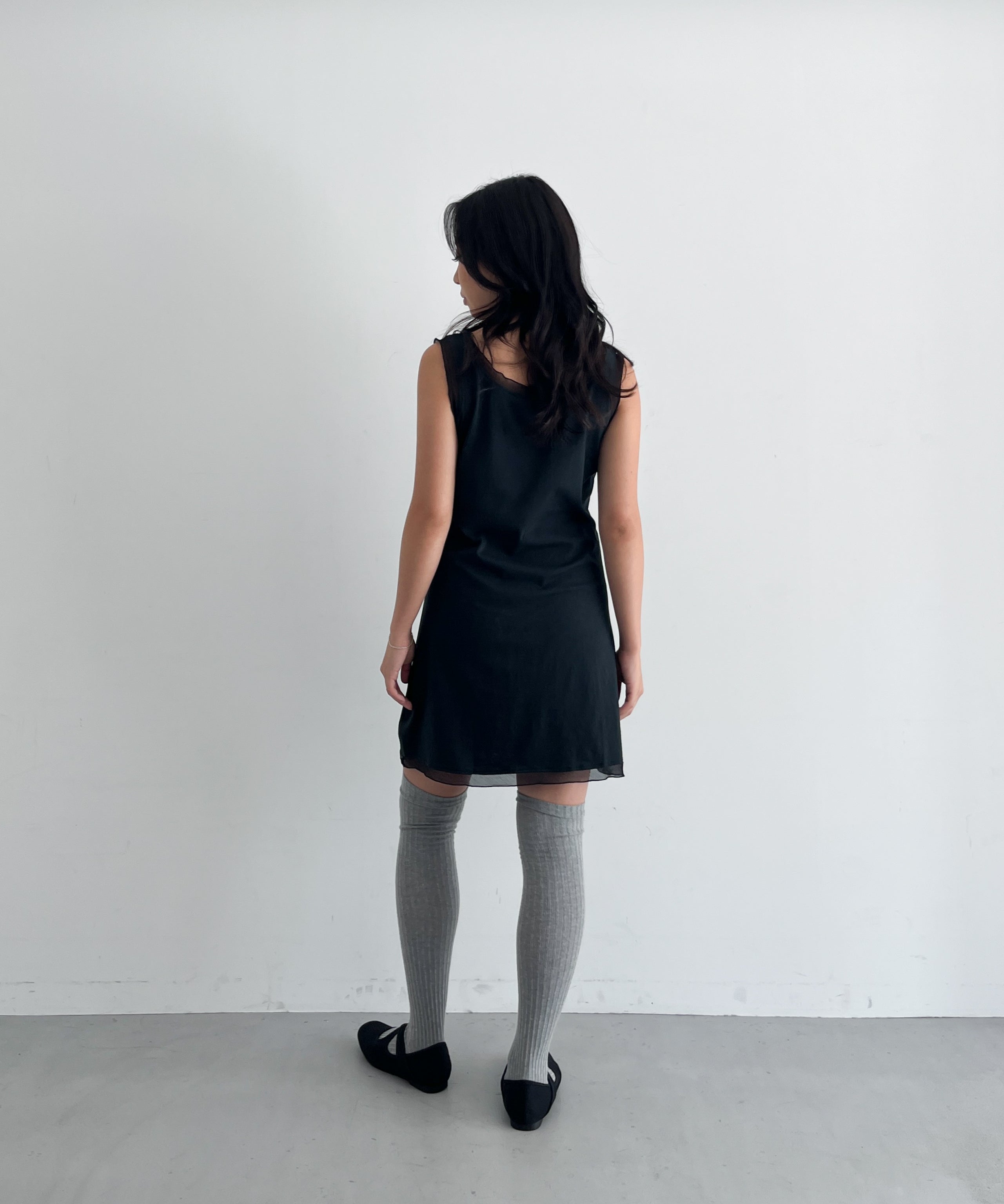 OUR LEGACY Dusk dress "WASHED BLACK LEGACY JERSEY"