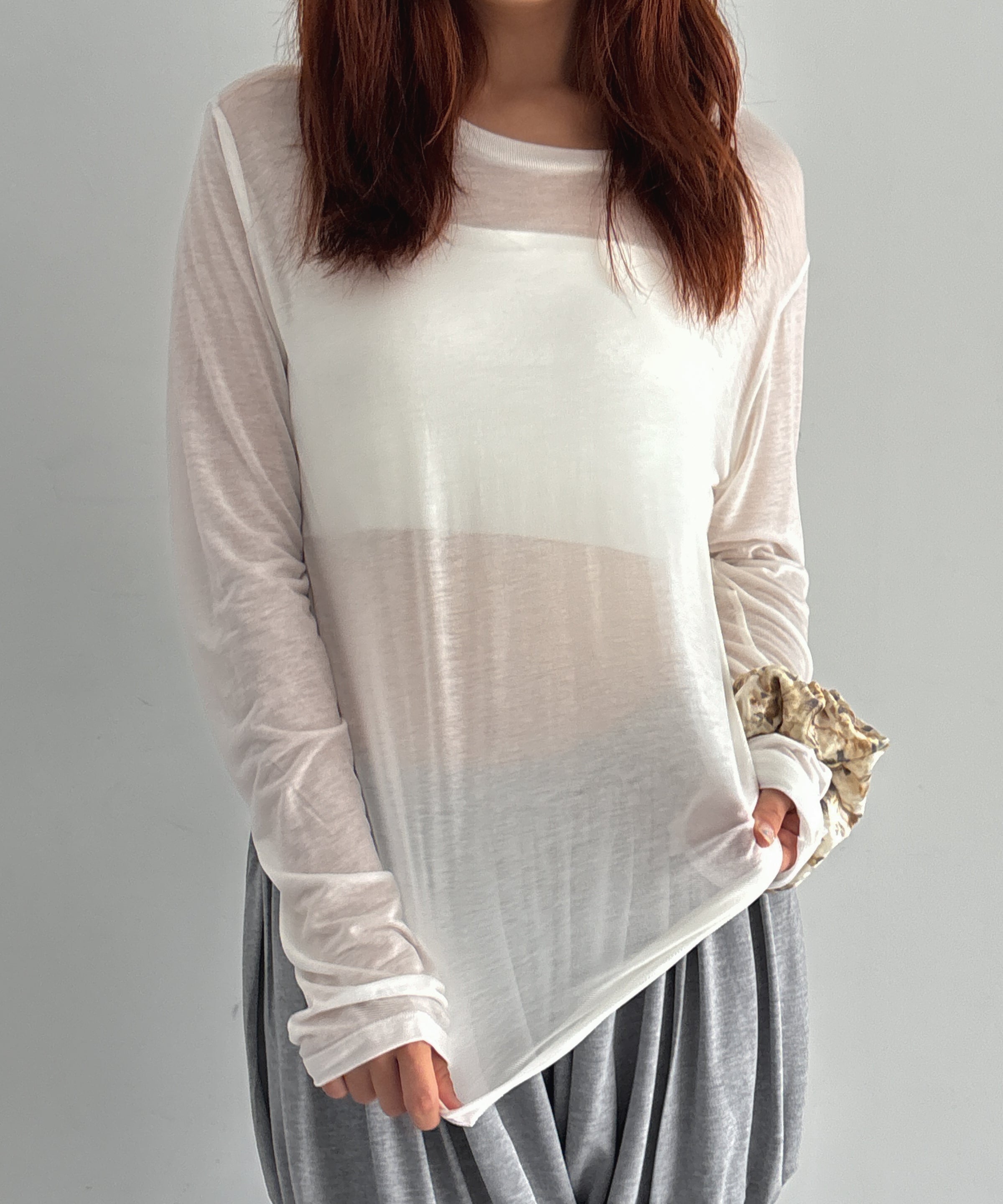 Baserange Long sleeve tee "UNDYED"