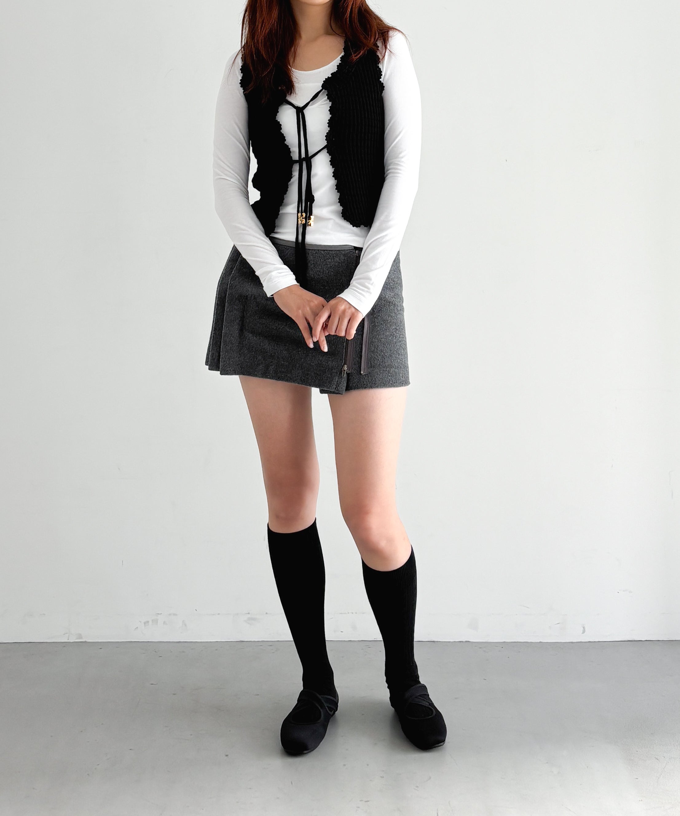 Ganni【ガニー】Cotton textured lace top 