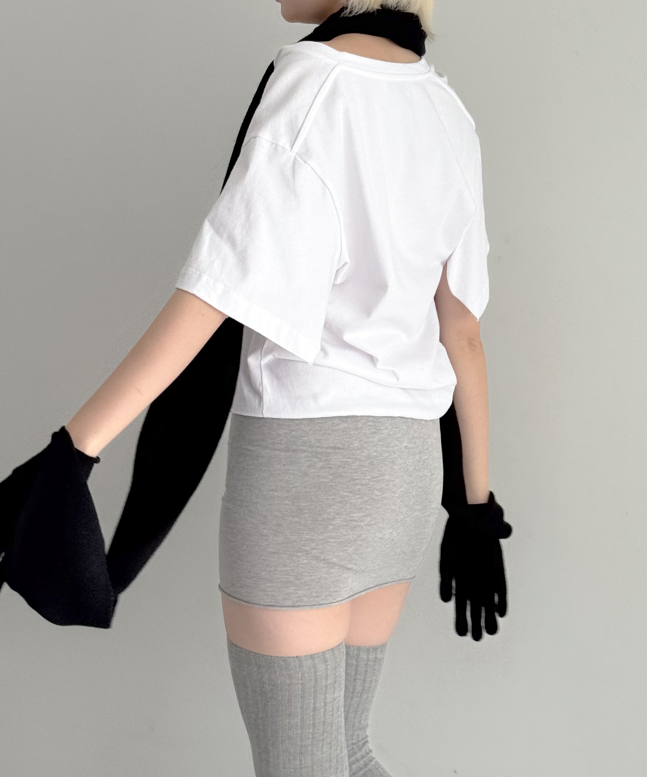 Gimaguas Alina t-shirt "WHITE-GREY"