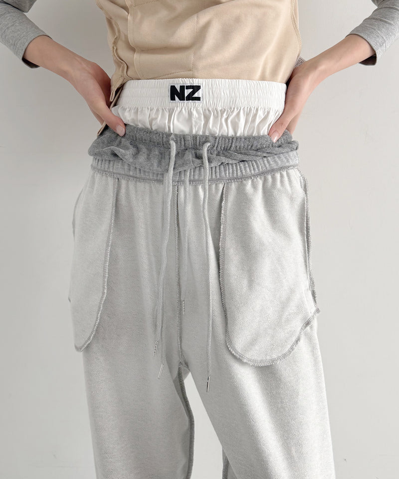 NATASHA ZINKO Triple joggers "GREY"