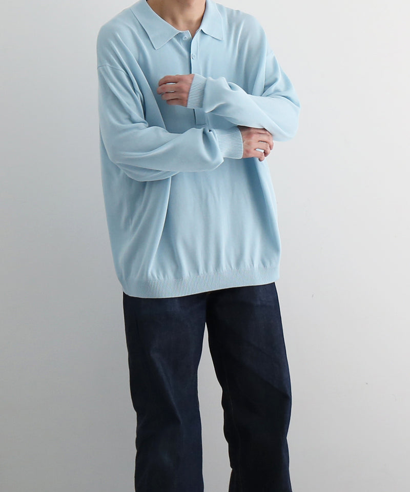 【EXCLUSIVE】crepuscule L/s polo "SAX"