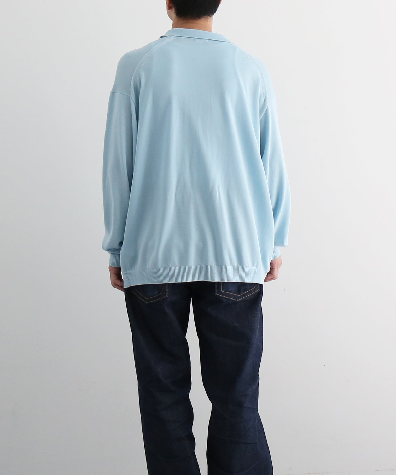 【EXCLUSIVE】crepuscule L/s polo "SAX"