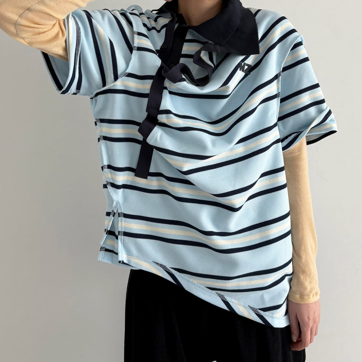 NATASHA ZINKO【ナターシャジンコ】レディース ポロシャツ Double polo