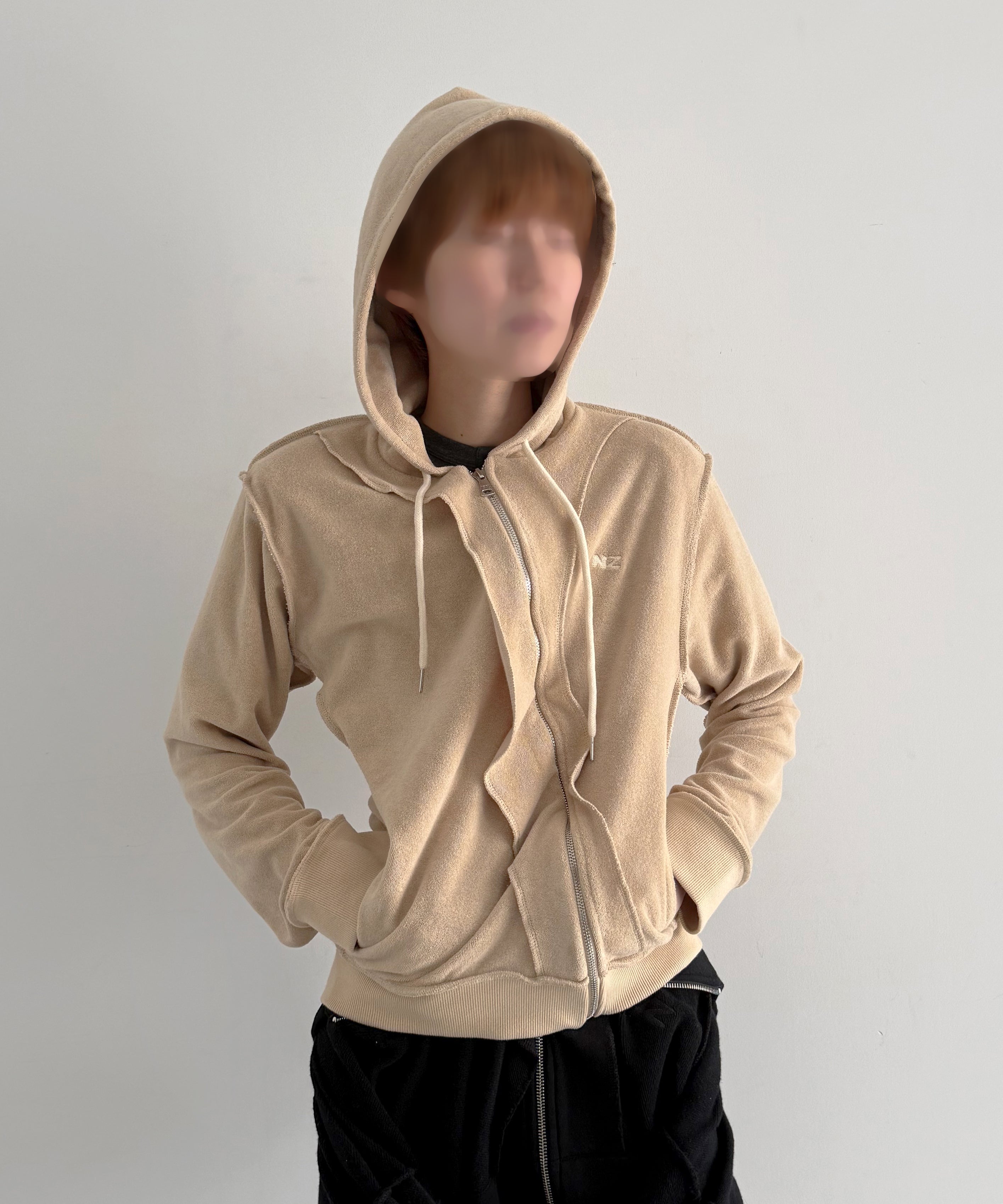 NATASHA ZINKO Hooded jacket "BEIGE"