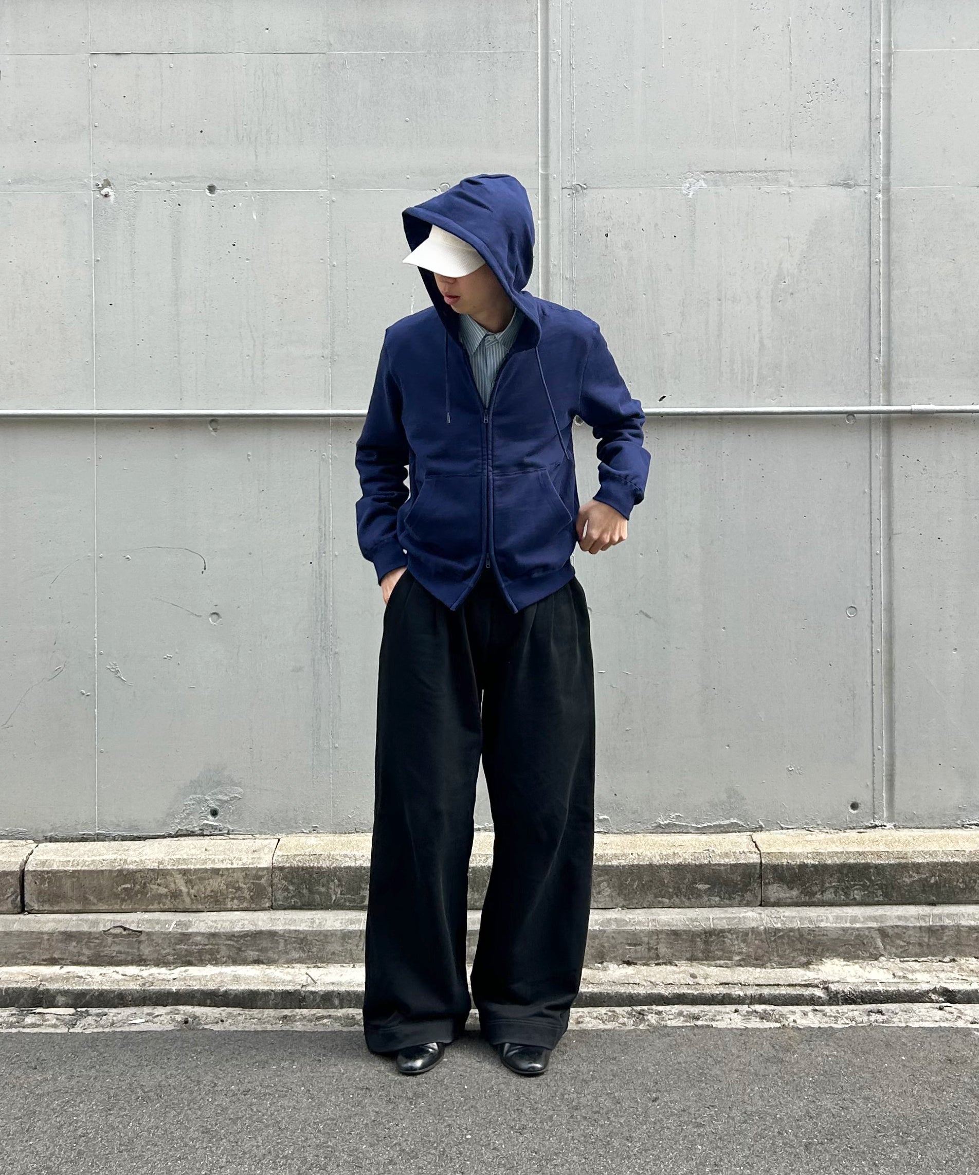KAIKO Double zip parka "NAVY"