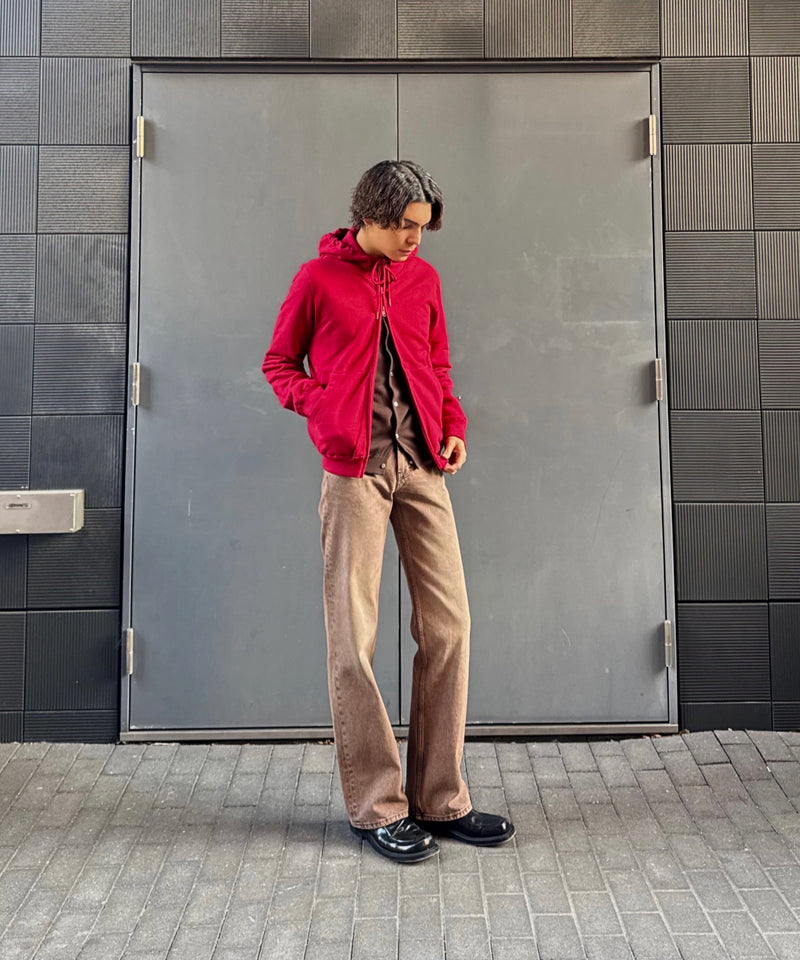 KAIKO Double zip parka "WINE RED"