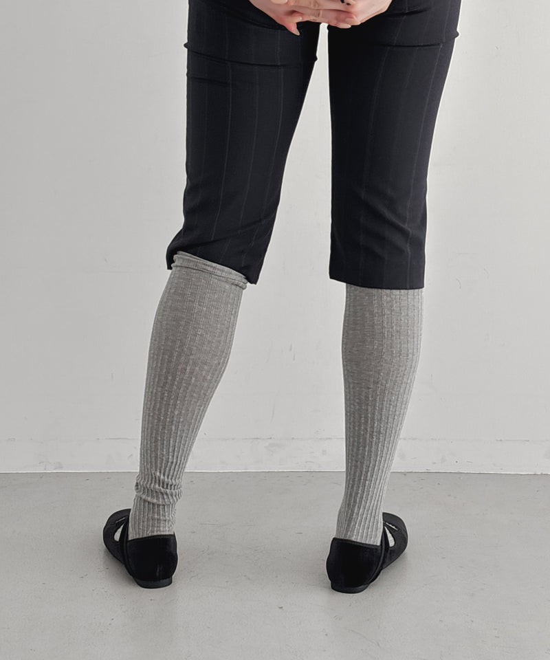 Baserange Overknee socks "GREY MELANGE"