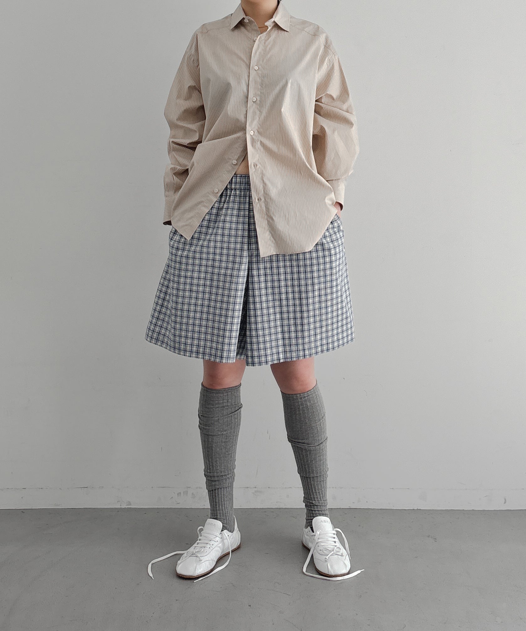 Baserange Claude shorts "BLUECHECK"