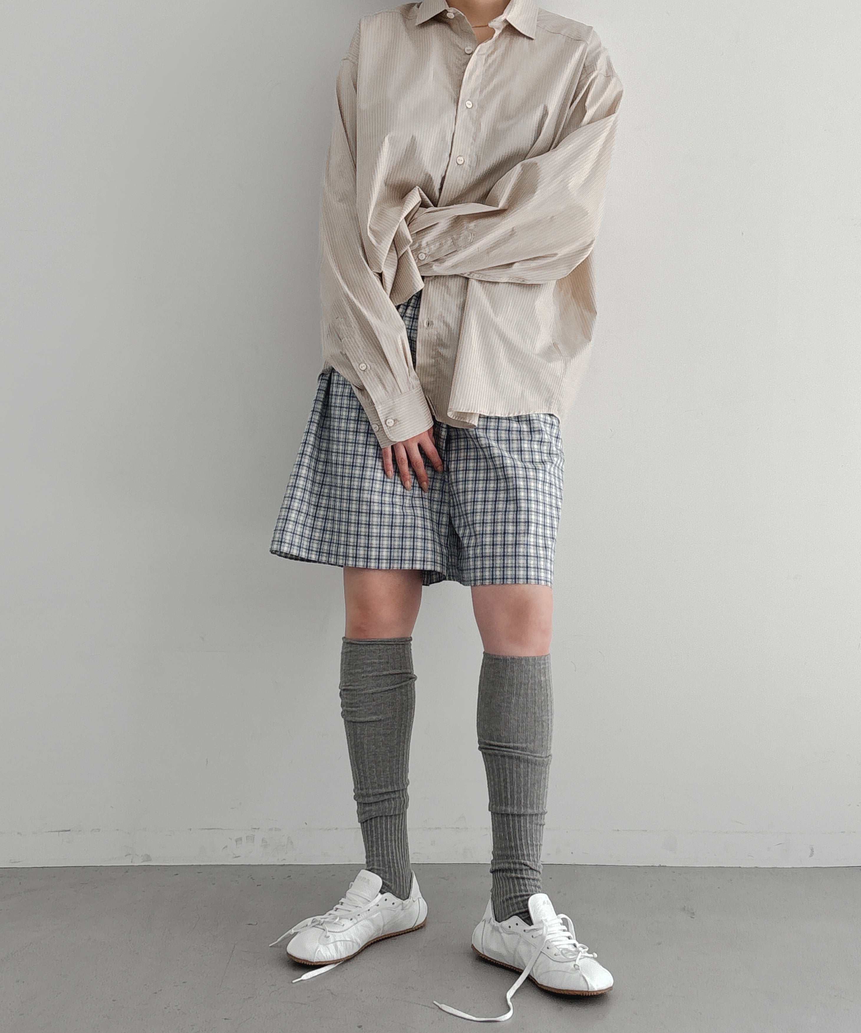 Baserange Claude shorts "BLUECHECK"