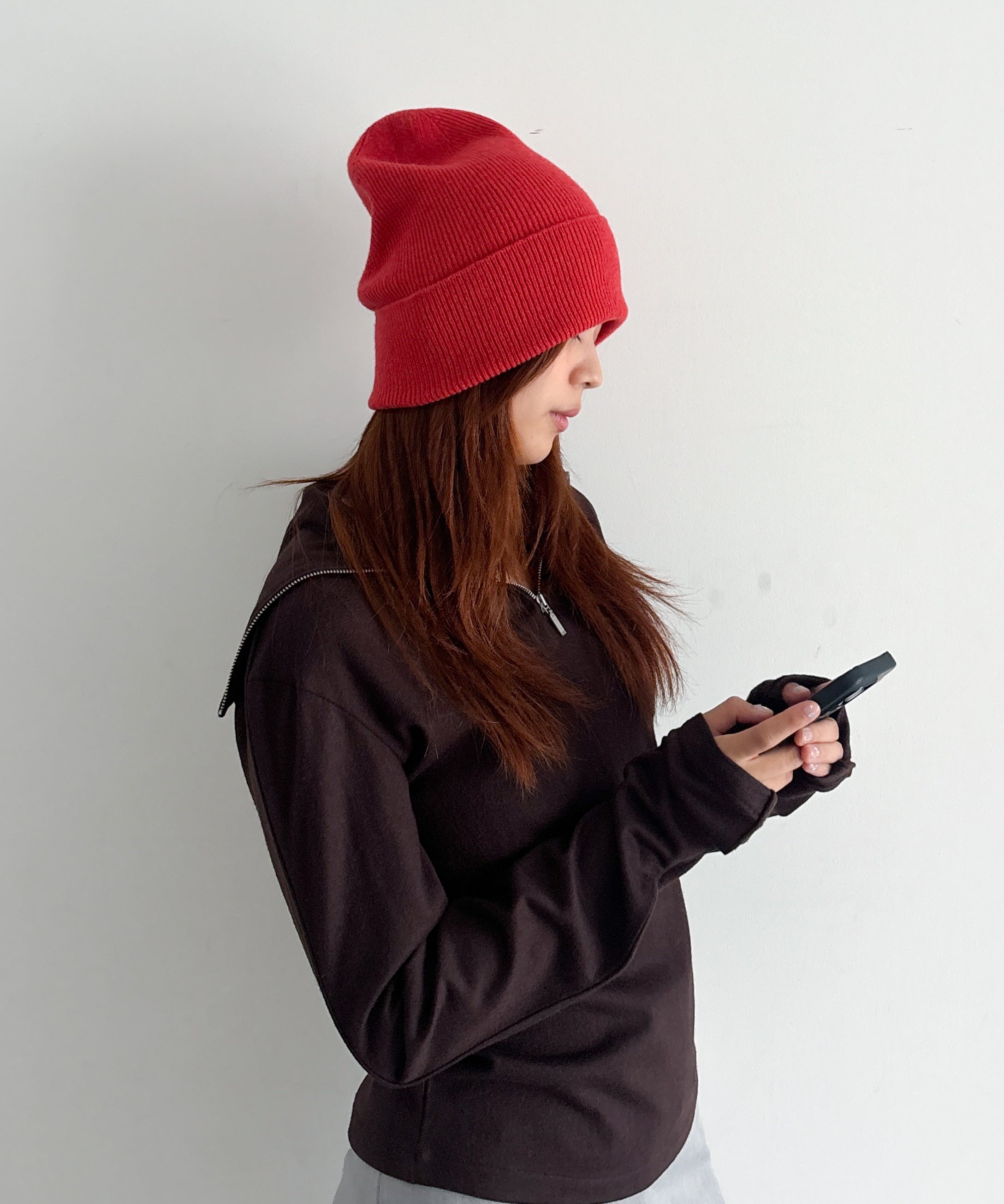 Baserange Whit beanie "MELOGRANO RED"