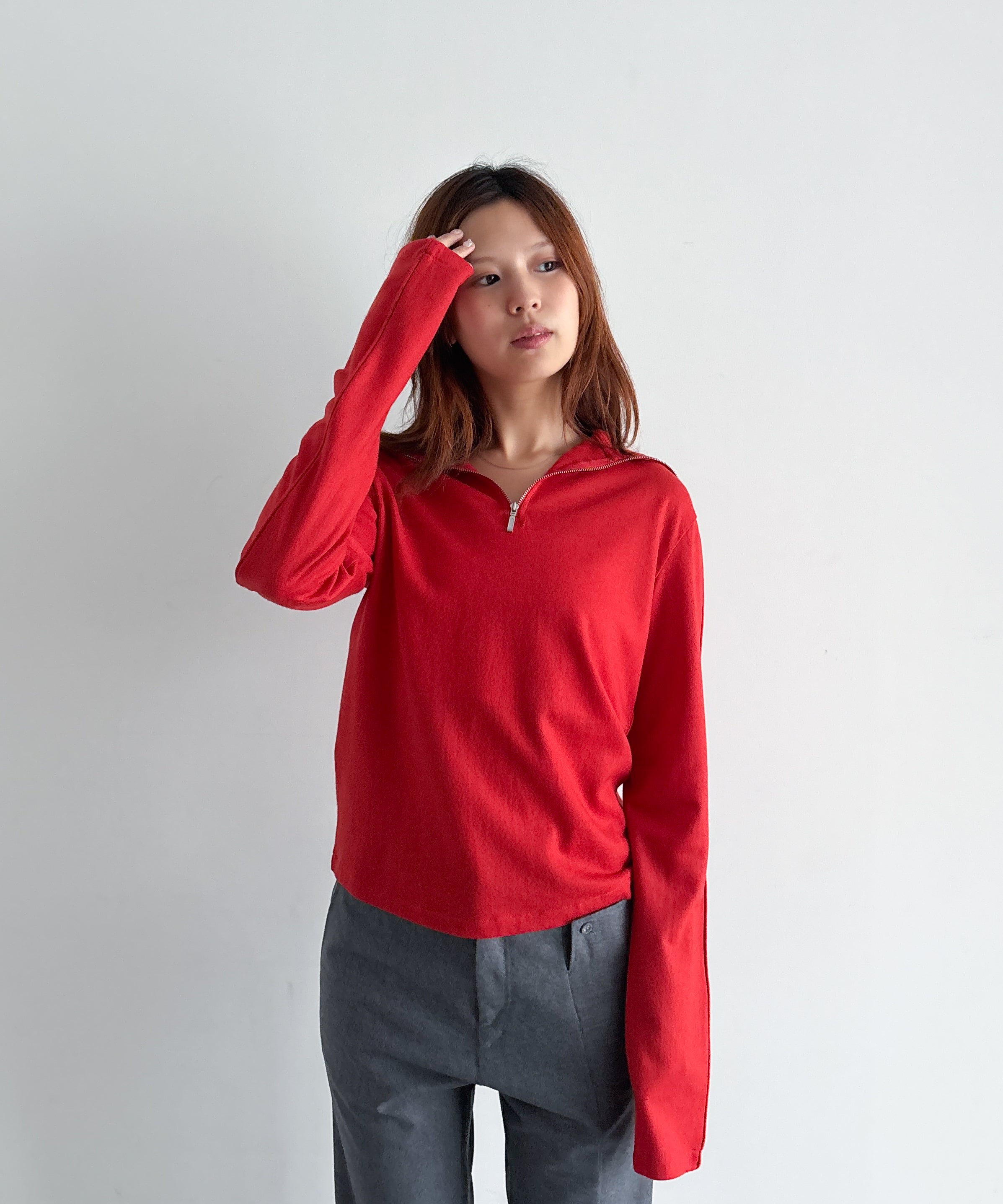 ENTIRE STUDIOS Apex wool top "RED"