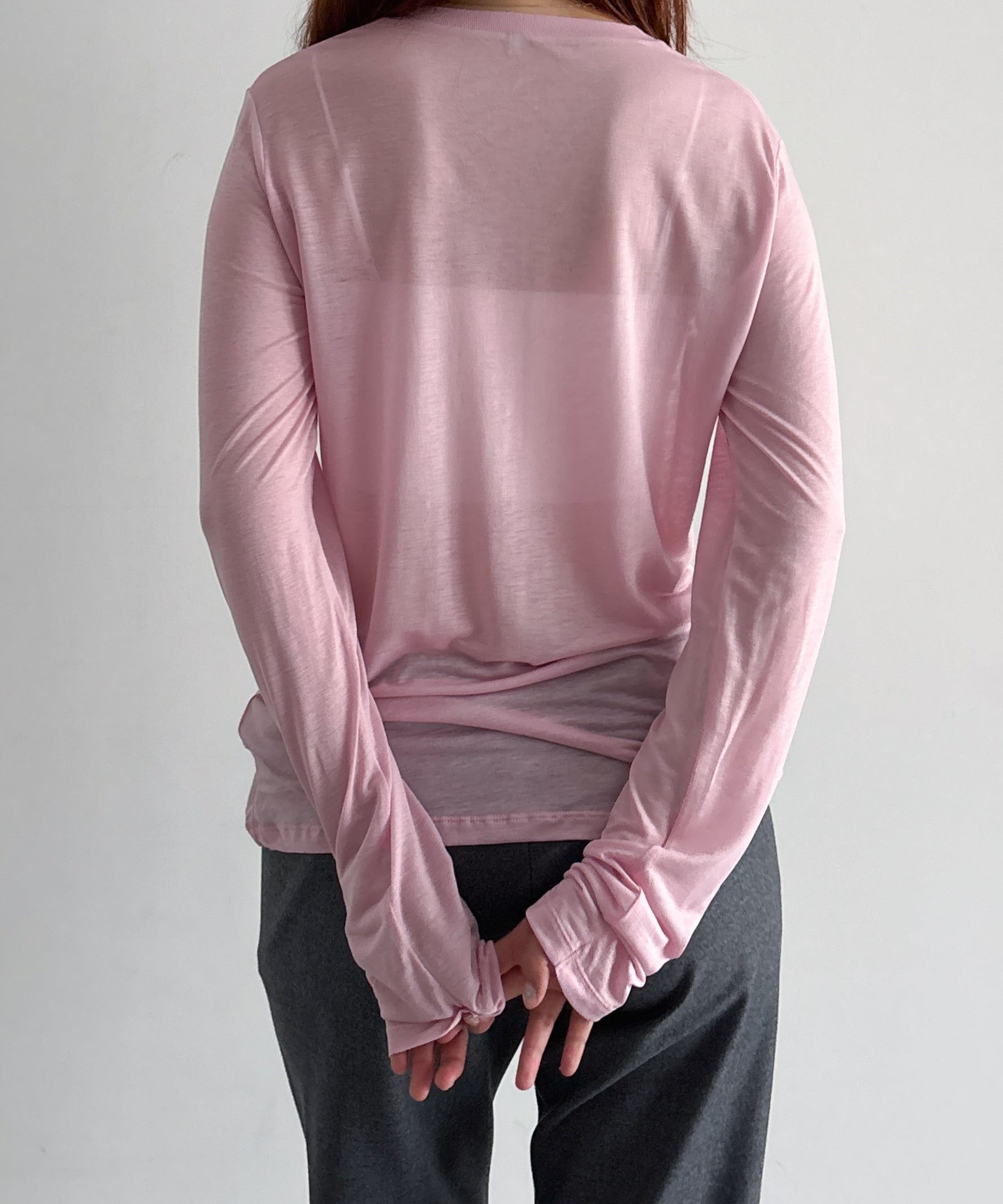 Baserange Long sleeve tee "DORO PINK"