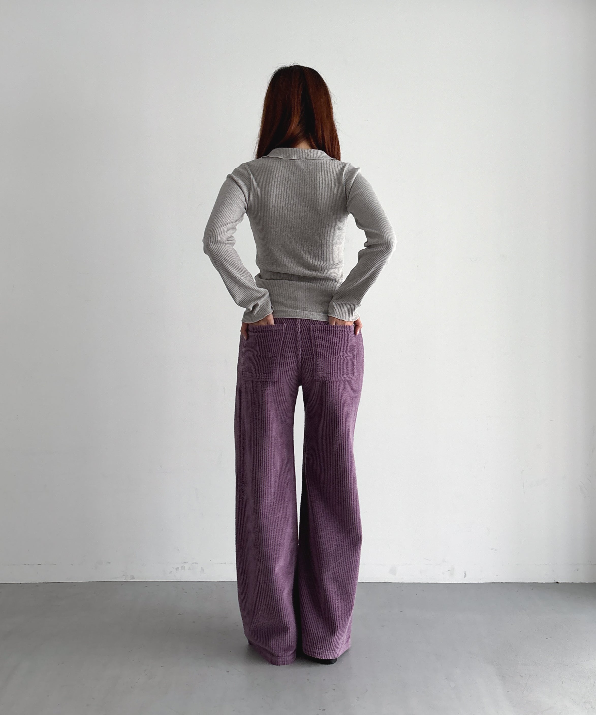 Baserange Tajo wide pants women  "CUE PURPLE"